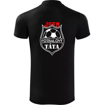 Pánská košile Jsem Fotbalový táta - Polokošile Victory sportovní (dresovina) - S ( Černá )