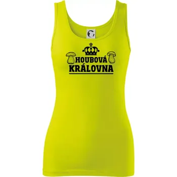Dámské tričko Houbová královna - Dámské tílko - L ( Limetková )