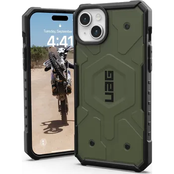 Pouzdro na mobilní telefon Urban Armor Gear Ochranný kryt na iPhone 15 PLUS - UAG, Pathfinder MagSafe Olive Drap