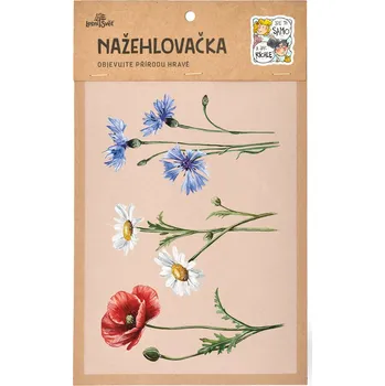 Textilní nažehlovací páska Lesní svět Nažehlovačka M 094 - Luční kvítí 3.