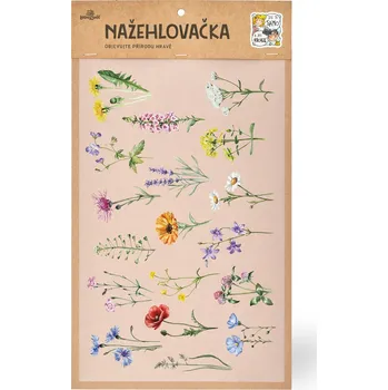 Textilní nažehlovací páska Lesní svět Nažehlovačka L 044 - Luční kvítí 2.