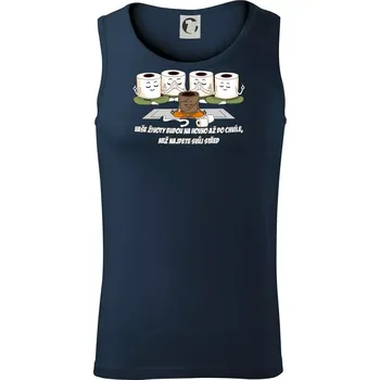 Vaše životy budou na hovno jóga - Tílko pánské Core - 2XL ( Námořní modrá (velmi tmavá - téměř černá) )