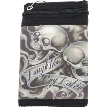 Peněženka Ewena Látková peněženka s řetízkem, lebka LT431