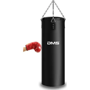DMS Germany Boxovací pytel DMS® plněný pískem / 105 cm / ocelový řetěz s karabinou