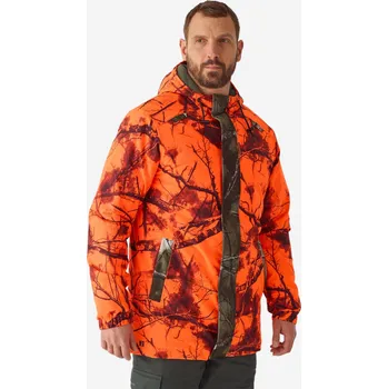 Ochranné vybavení na lov a střelbu SOLOGNAC Lovecká bunda nepromokavá hřejivá nehlučná 100 Treemetic XL