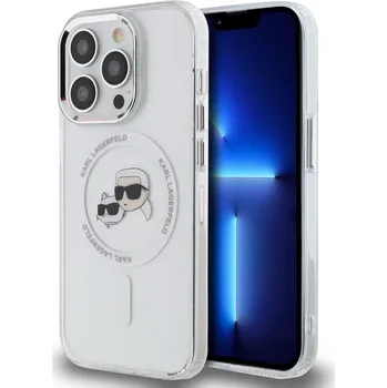 Karl Lagerfeld Ochranný kryt na iPhone 15 Pro MAX - Karl Lagerfeld, IML K&CH Heads MagSafe Transparent