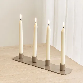 Vánoční svícen BOLTZE Kovový adventní svícen béžový Pleyra