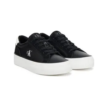 Dámské tenisky Sneakersy Calvin Klein Jeans Vulc Flatform Mg Nylon Mix YW0YW01896 Černá 40