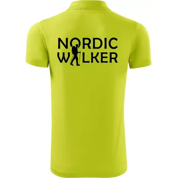 Pánská košile Nordic walker - muž - Polokošile Victory sportovní (dresovina) - 3XL ( Limetková )