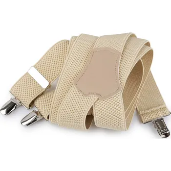 Kšandy Šle pánské široké 3,5 cm délka 120 cm typ Y - 17 béžová světlá