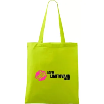 Jsem limitovaná edice vole - Taška bavlněná - 42 x 38 cm ( Limetková )