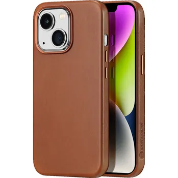 Pouzdro na mobilní telefon DuxDucis Kožený kryt na iPhone 14 PLUS - DuxDucis, Naples with MagSafe Brown