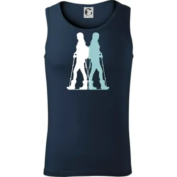 Nordic walking figury - žena - Tílko pánské Core - XL ( Námořní modrá (velmi tmavá - téměř černá) )