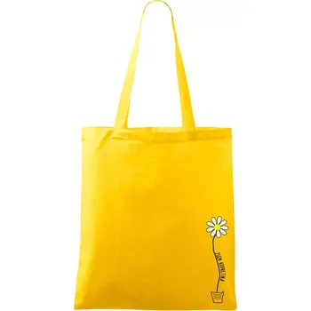 Jsem kopretina ! - Taška bavlněná - 42 x 38 cm ( Žlutá )