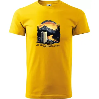 Já hory a pivko nejlepší kombinace - Triko extra velké (5-8XL) - 6XL ( Žlutá )