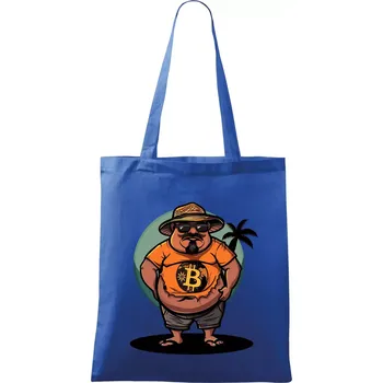 Hodler v důchodu - Taška bavlněná - 42 x 38 cm ( Královská modrá )