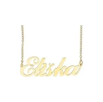 Přívěsek Ewena Řetízek z oceli se jménem Eliška zlatá ocel