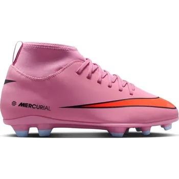 Kopačky Nike Mercurial Superfly 10 Junior Firm Ground Football Boots Pink/Black 4 (36.5)