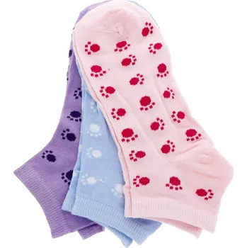 Dámské oblečení PESAIL Kotníkové ponožky 3 pack různé barvy 35-38