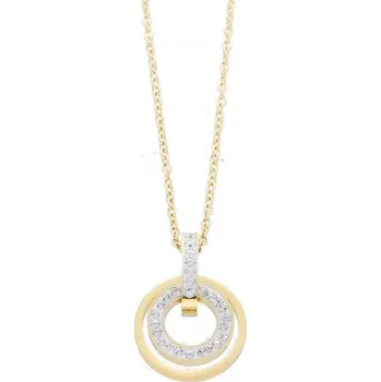 Přívěsek Ewena Kolečko s řetízkem z chirurgické oceli v zlaté barvě + dárkové balení