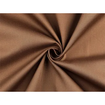 Bavlněný satén hladký šíře 220 cm METRÁŽ - 10 (brown) hnědá