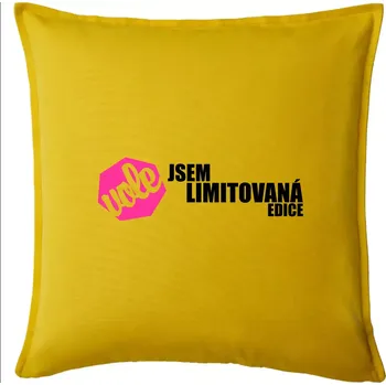 Polštář Jsem limitovaná edice vole - Polštář 50x50 - 50x50 - Pouze potah ( Žlutá )