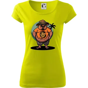 Hodler v důchodu - Dámské triko Pure - L ( Limetková )