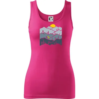 Nordic walking hory - Dámské tílko - XS ( Purpurová )