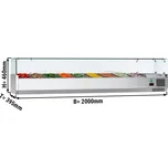 G.Gastro Chladicí vitrína ECO - 2,0 x 0,4 m - pro 9x 1/3 GN-nádobu