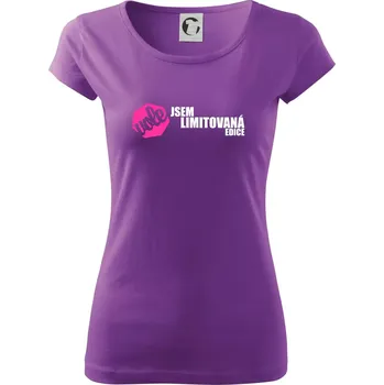 Dámské tričko Jsem limitovaná edice vole - Dámské triko Pure - XS ( Fialová )