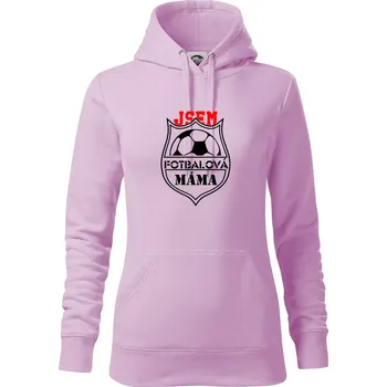 Dámská mikina Jsem Fotbalová máma - Mikina dámská Cape s kapucí - XS ( Orchid )