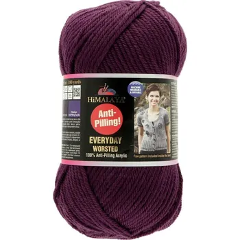 Příze Himalaya Everyday Worsted 70611 tmavě fialová