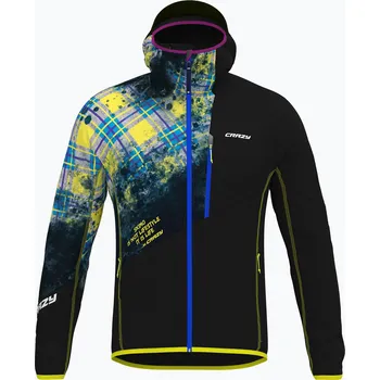 Pánská větrovka Pánská bunda Crazy Acceleration print yellow scottish