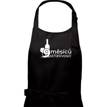 Kuchyňská zástěra 9 měsíců střízlivosti - Dámská zástěra na vaření - Univerzální velikost ( Černá )