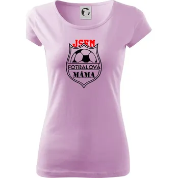 Dámské tričko Jsem Fotbalová máma - Dámské triko Pure - XS ( Orchid )