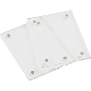 Obraz Akrylový magnetický fotorámeček 7x10,5 cm Průhledný rámeček na fotografie Stolní stojan Domácí dekorace z čirého akrylátu 3 mm