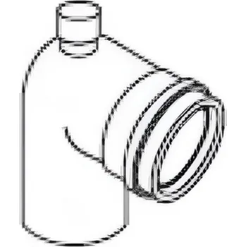 Kouřovod Koleno 90° s inspekčním otvorem Almeva AL1 DN 80, černá