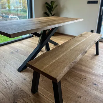 Zahradní lavice Lavice - Král východu Velikost: 80, Odstín desky: Tmavý - transparentní, Hrana desky: Rovná