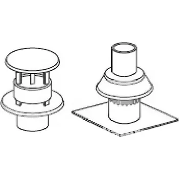 Komín Komínová hlavice (střešní) Almeva AL1 DN 80, černá