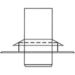 Komínová hlavice pevná (komplet) Almeva Starr DN 315, černá, nerez