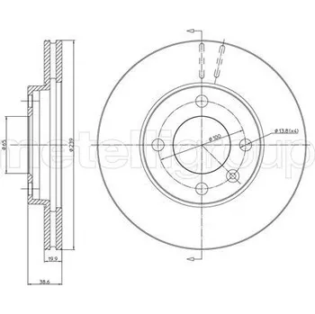 Brzdový kotouč Brzdový kotouč CIFAM CIF800-170