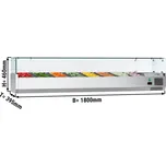 G.Gastro Chladicí vitrína ECO - 1,8 x 0,4 m - pro 8x 1/3 GN-nádobu