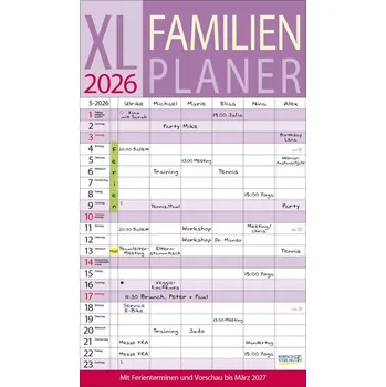 XL Familienplaner 2026 - Korsch Verlag