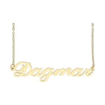 Přívěsek Ewena Řetízek z oceli se jménem Dagmar zlatá ocel