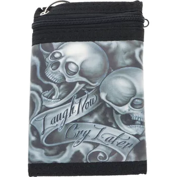 Peněženka Ewena Látková peněženka s řetízkem, lebka LT432