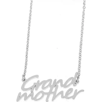 Řetízek Ewena Řetízek z oceli se jménem Grand Mother stříbný + dárkové balení