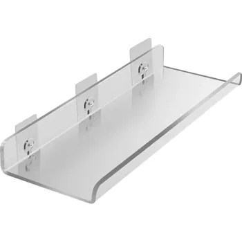 Držák na ručník Průhledná akrylová nástěnná police 30x10 cm Držák na mýdlo a kosmetiku Police do koupelny s montáží na šrouby Dekorativní koupelnová polička