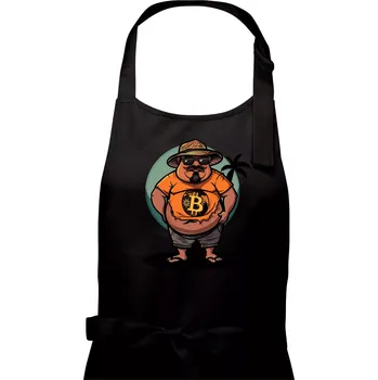 Kuchyňská zástěra Hodler v důchodu - Pánská zástěra na vaření - Univerzální velikost ( Černá )