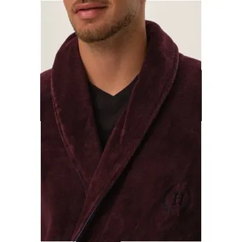 Pánský župan Pánský měkký župan Henderson Hustle Hnědo-fialová XL