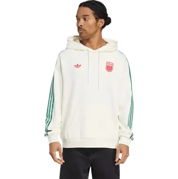 Pánská mikina Unisex mikina s kapucí Adidas Itálie 25/26 Gender Neutral bílá